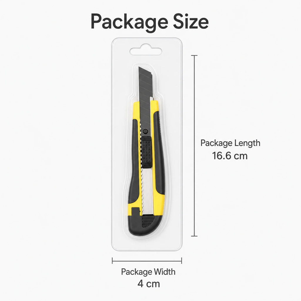 Ada Heavy-Duty Snap-Off Box Cutter - dimensions view