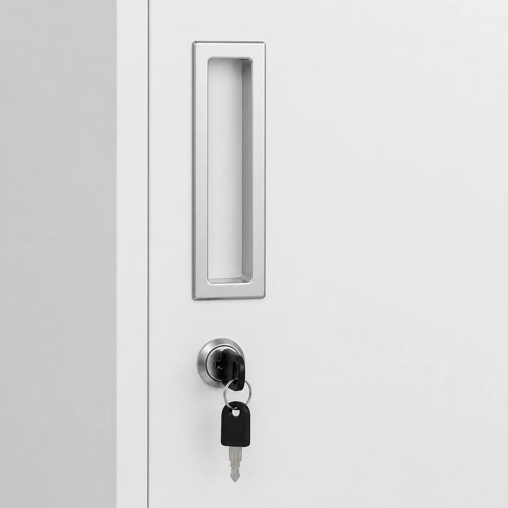 Adrian Single-Door Office Storage Cabinet - detail view