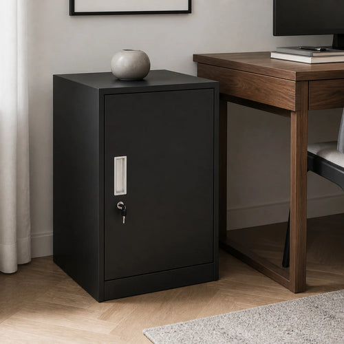 Adrian Single-Door Office Storage Cabinet - lifestyle view