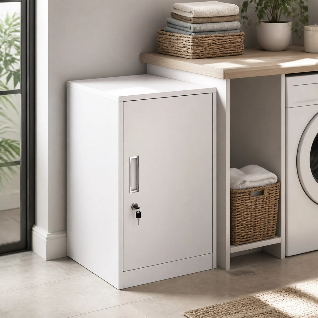 Adrian Single-Door Office Storage Cabinet - lifestyle view