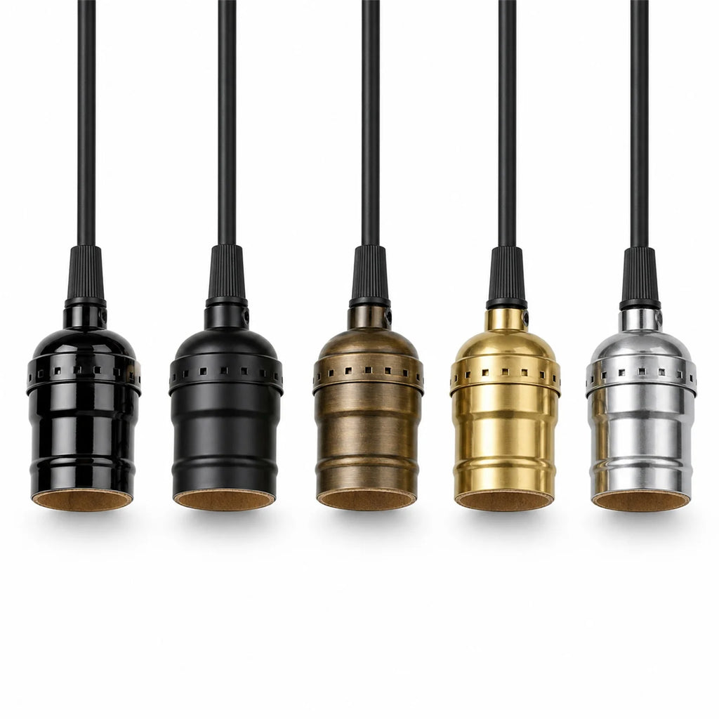 Andre E27 Pendant Light Cord Set - colour options view