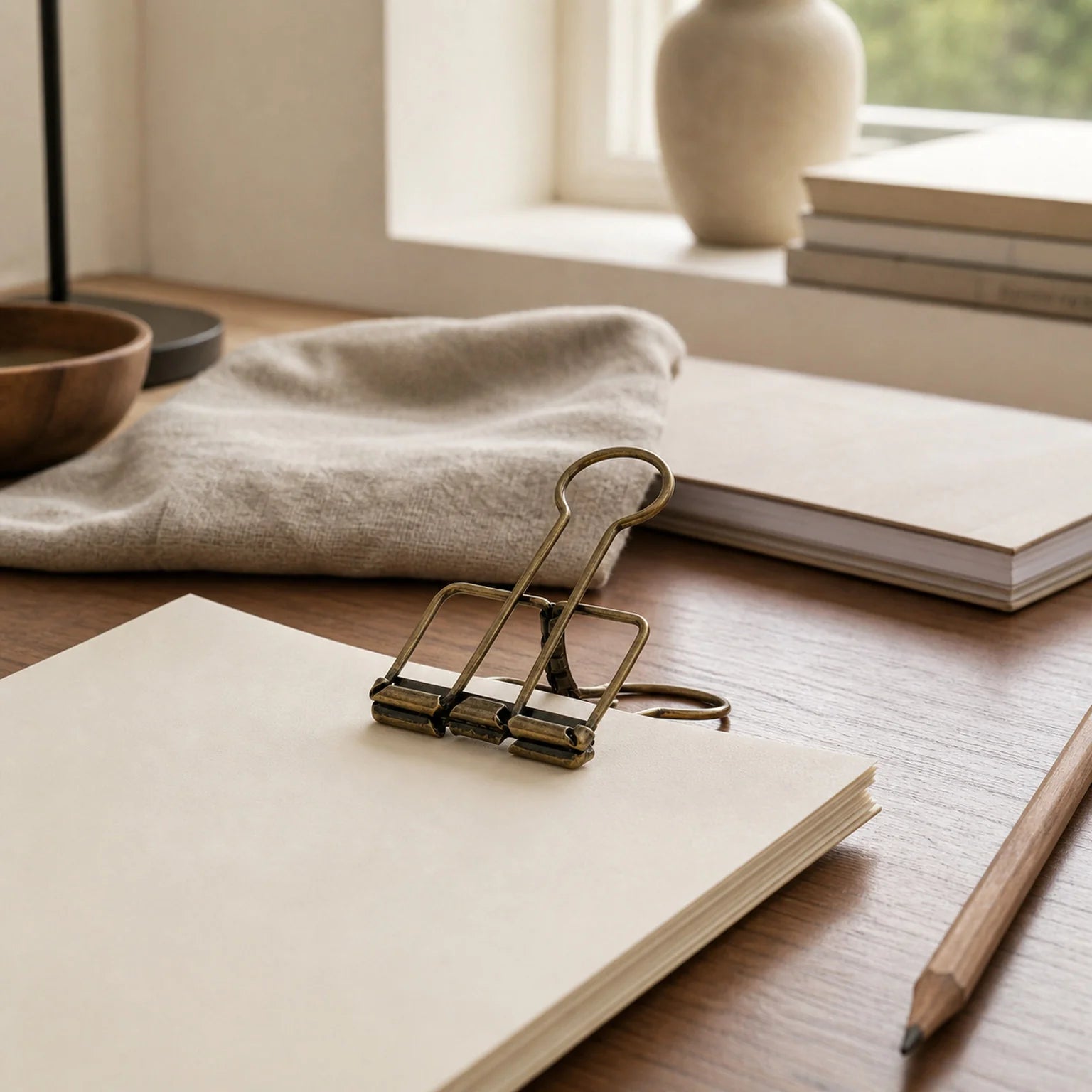 Anna Wire Memo and Binder Clip - lifestyle view
