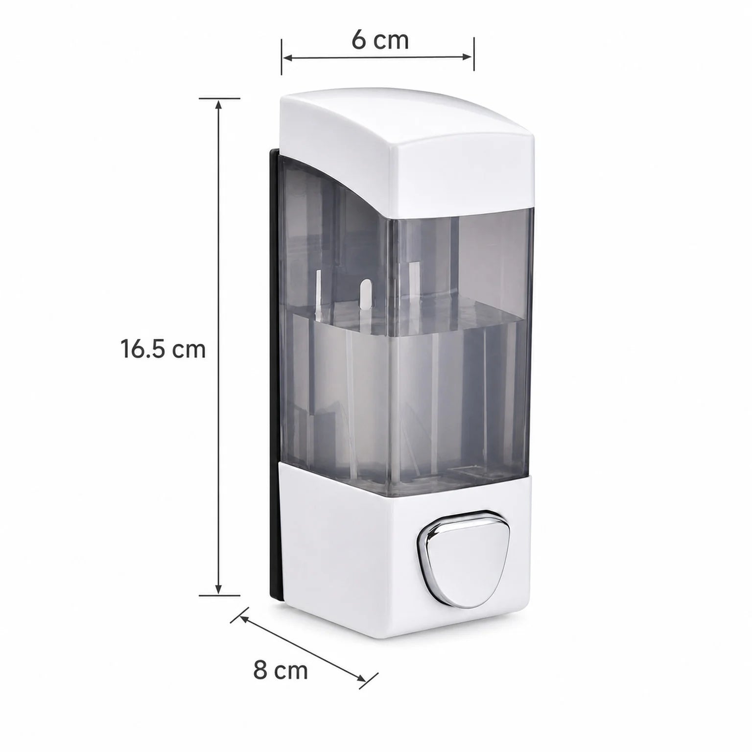 Anton Wall-Mounted Soap Dispenser - dimensions view