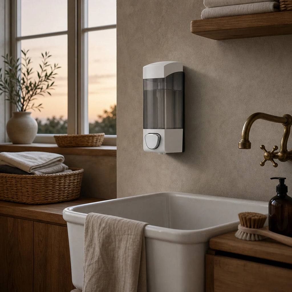Anton Wall-Mounted Soap Dispenser - lifestyle view