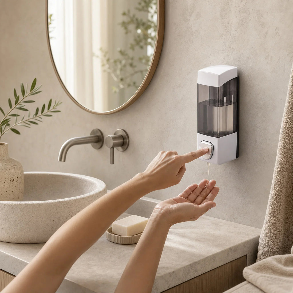 Anton Wall-Mounted Soap Dispenser - lifestyle view