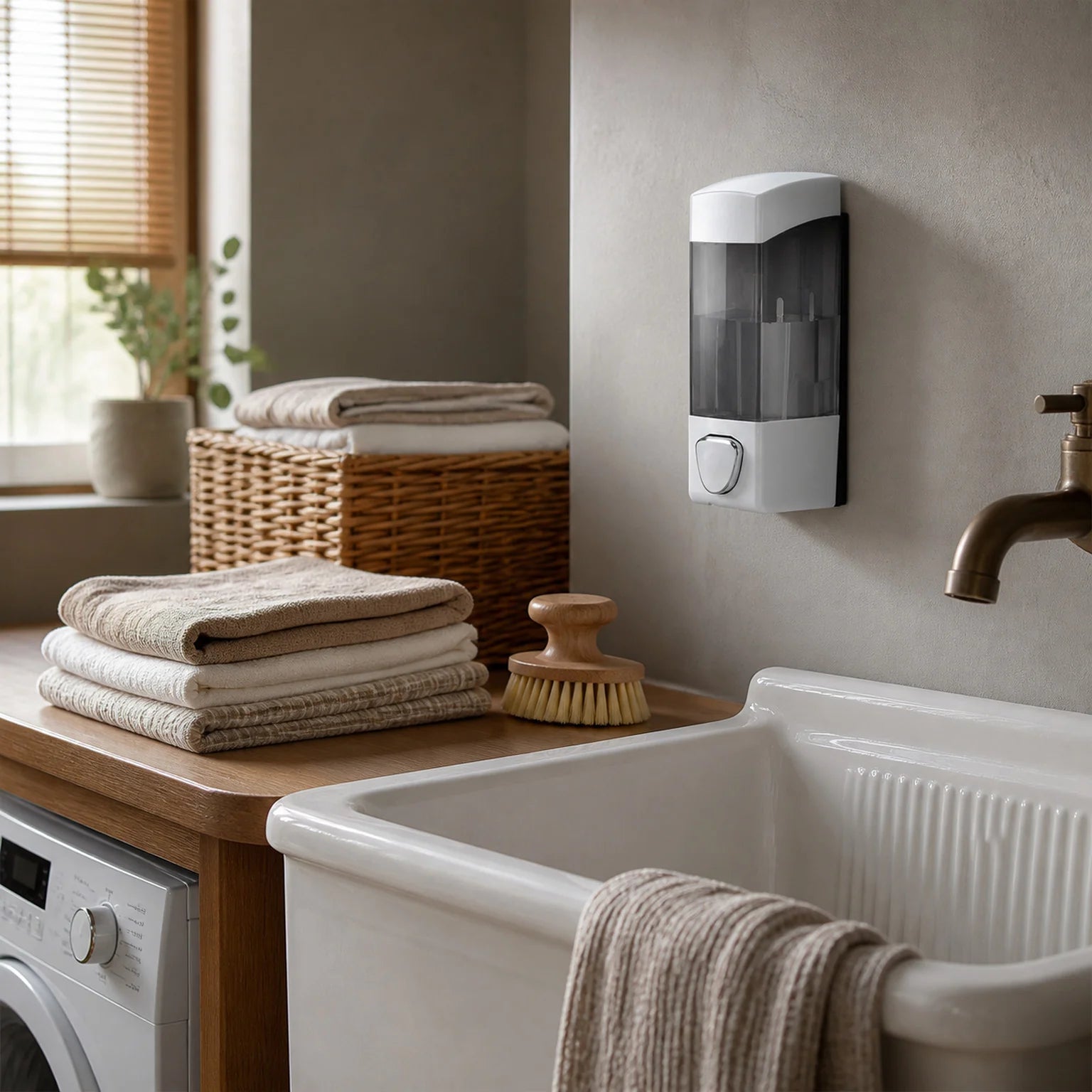 Anton Wall-Mounted Soap Dispenser - lifestyle view