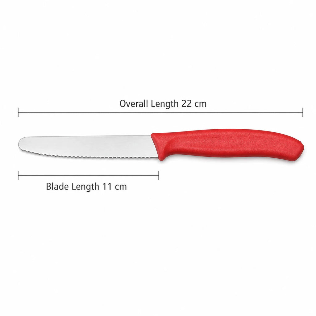 Anya Serrated Fruit Knife - dimensions view