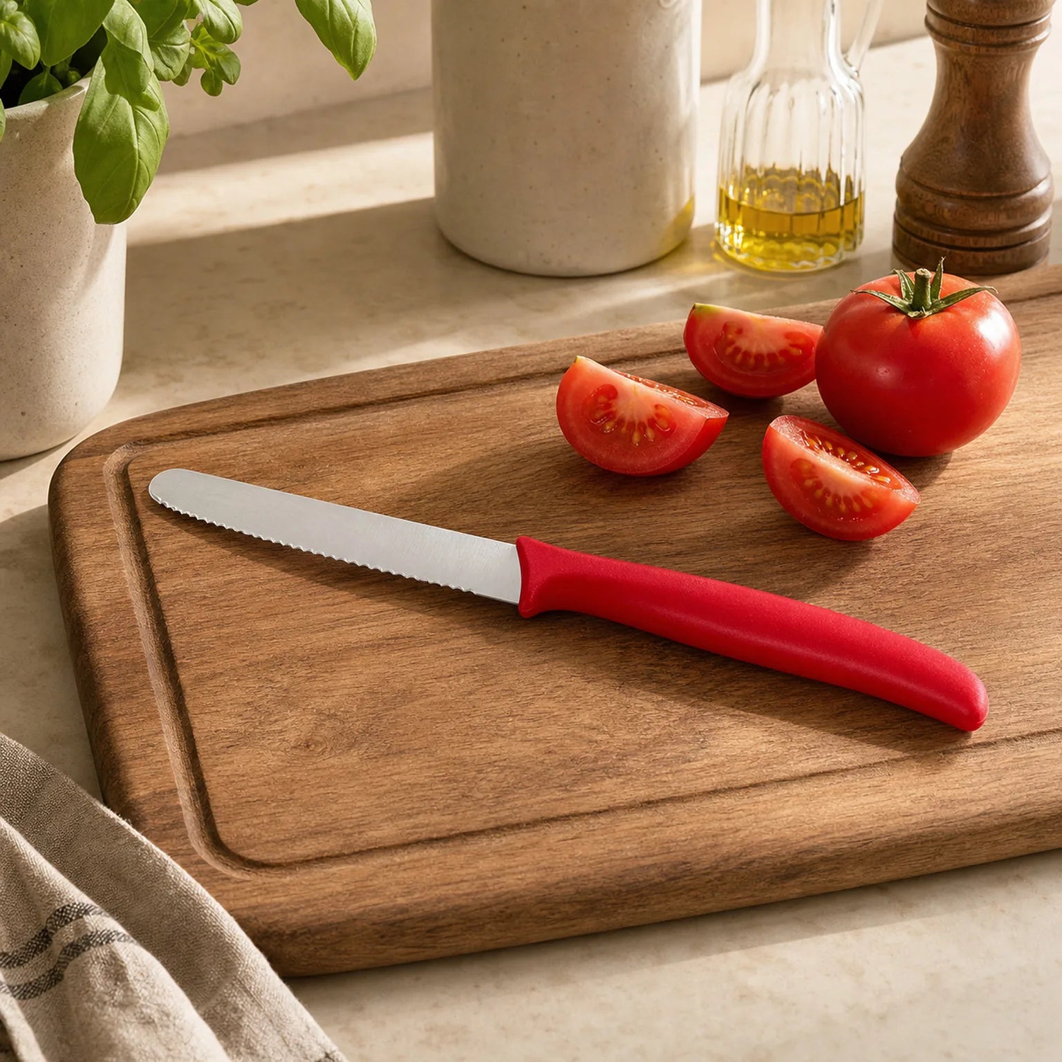 Anya Serrated Fruit Knife - lifestyle view