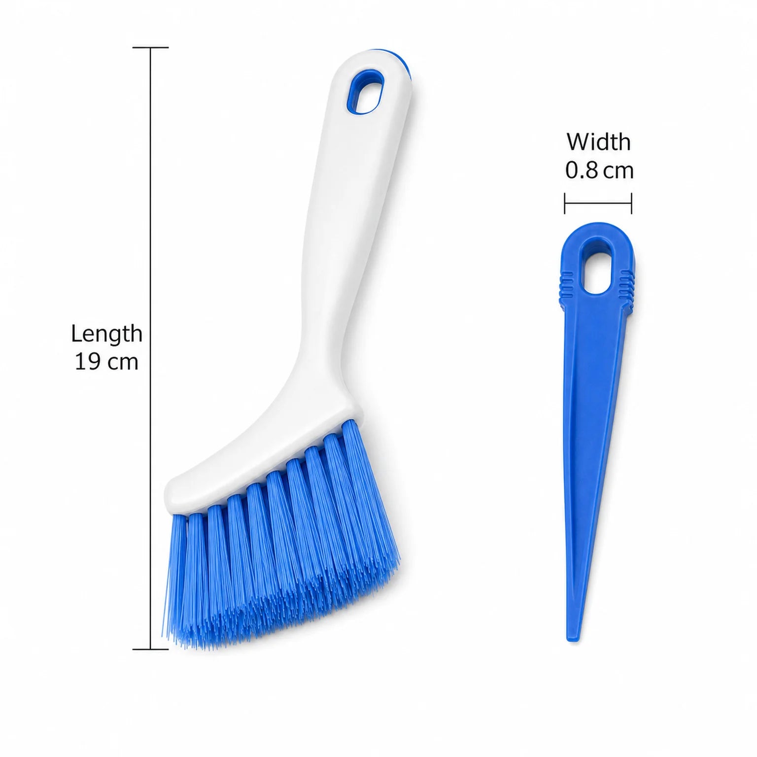 Carlo Crevice Cleaning Brush Set - dimensions view