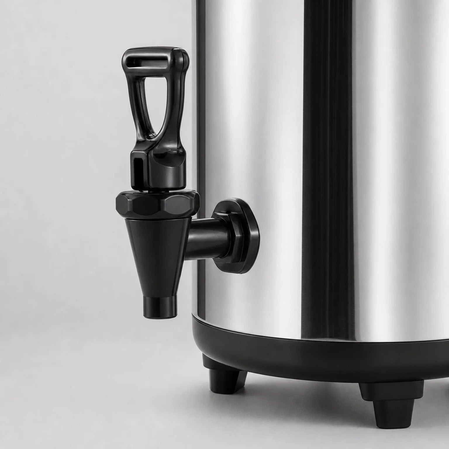Cora Stainless Steel Beverage Dispenser - detail view