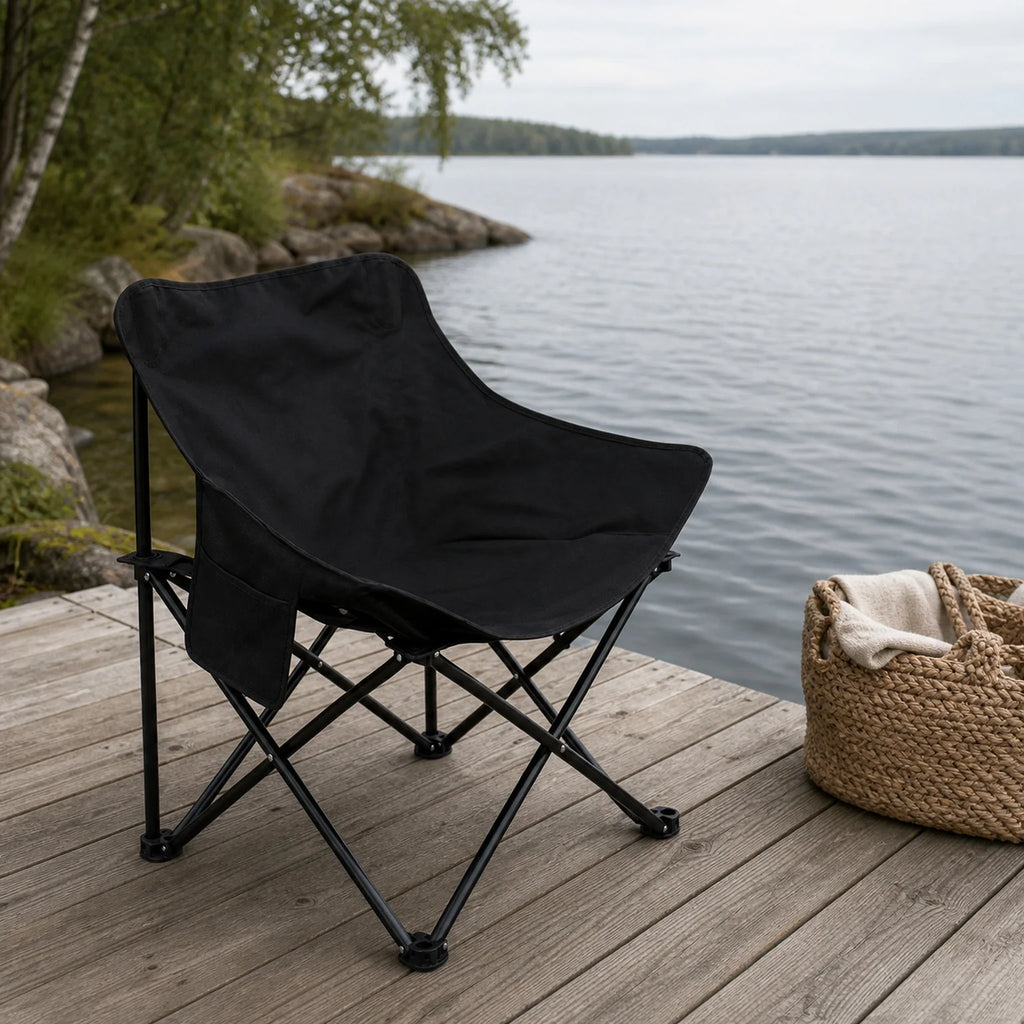Emil Folding Moon Chair - lifestyle view