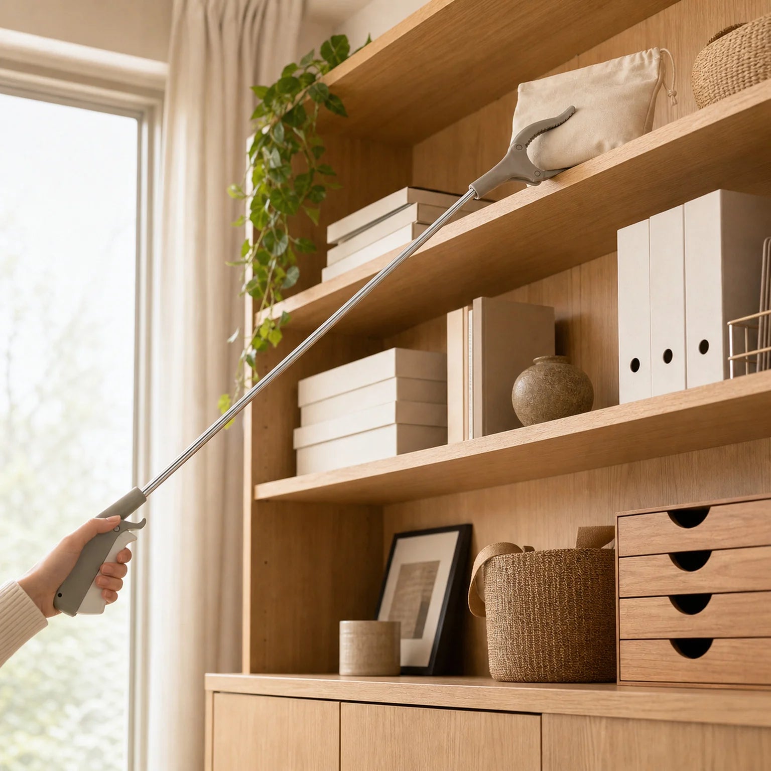 Emma Stainless Steel Litter Picker - lifestyle view