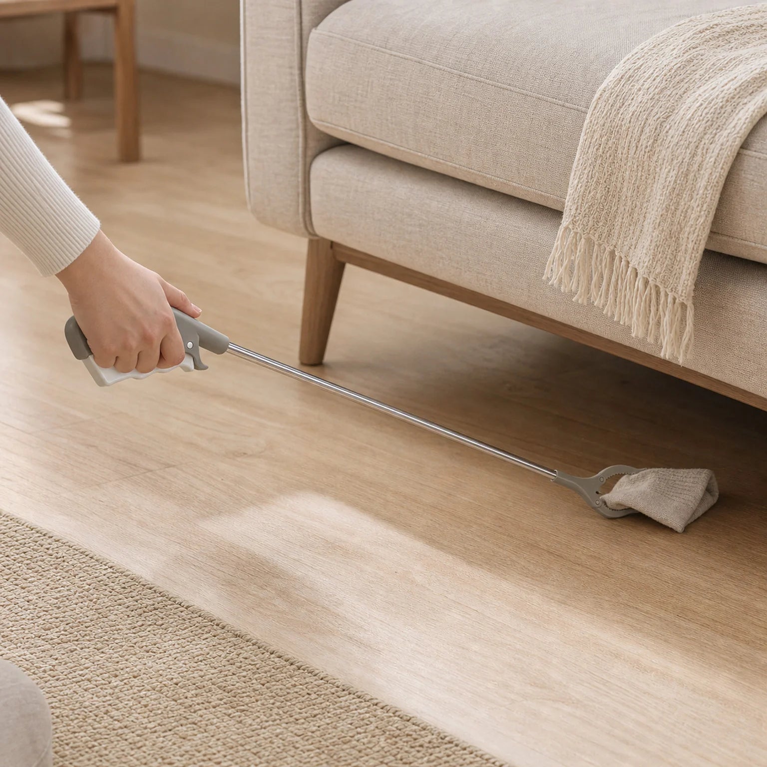Emma Stainless Steel Litter Picker - lifestyle view