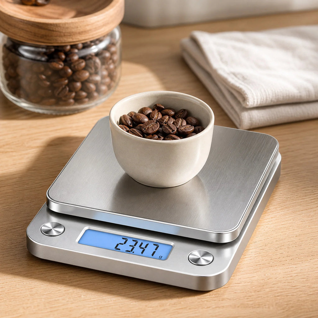 Enzo Compact Digital Scale - lifestyle view