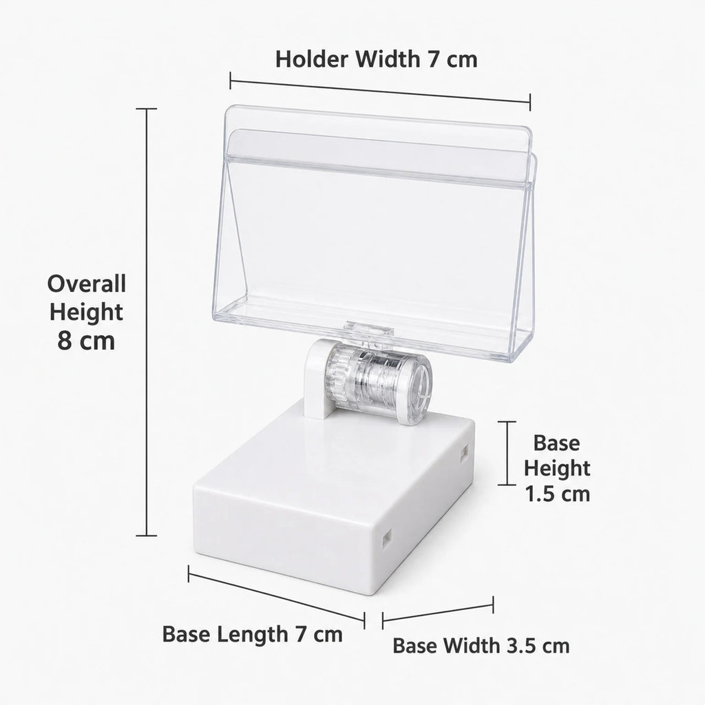 Felix Magnetic Sign Holder Including Display Clip - dimensions view