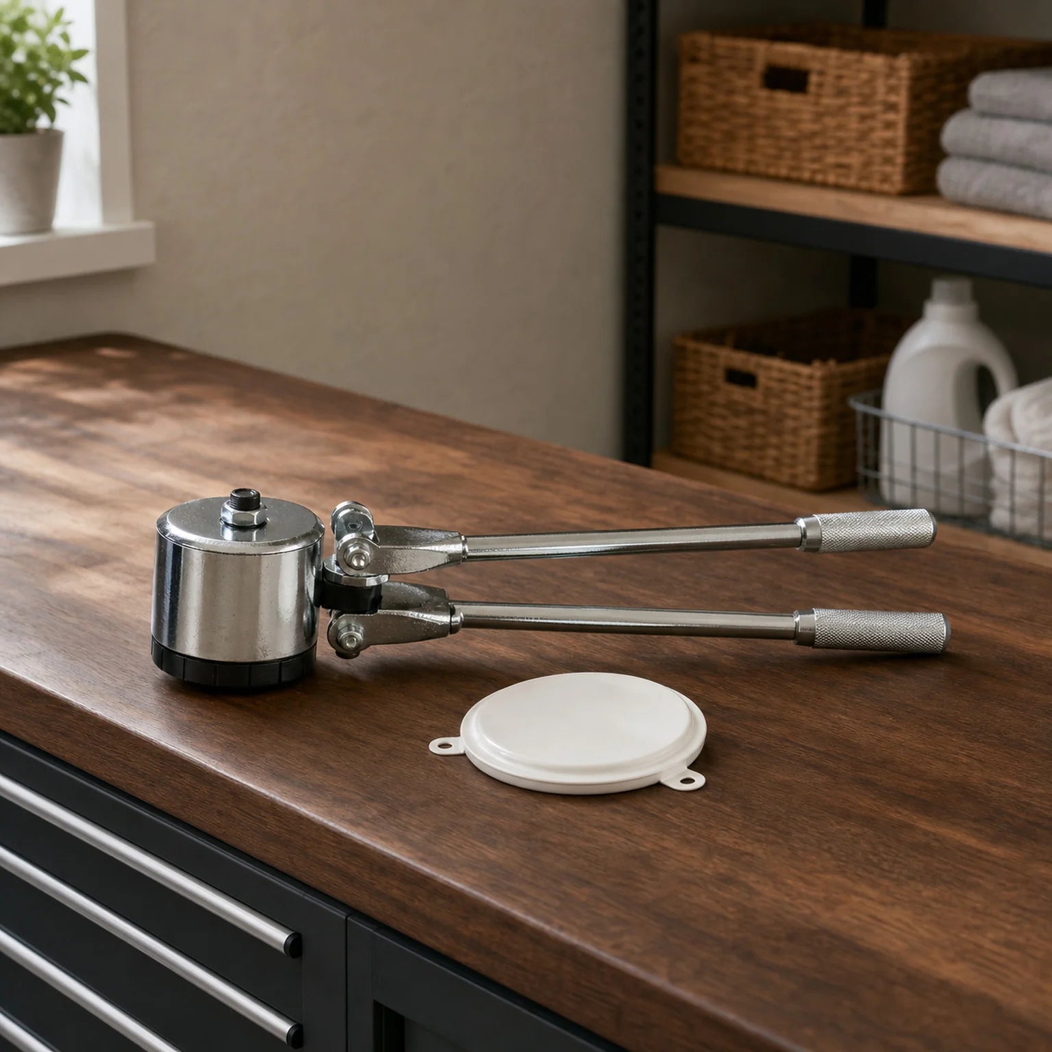 Finn Manual Drum Sealing Pliers - lifestyle view