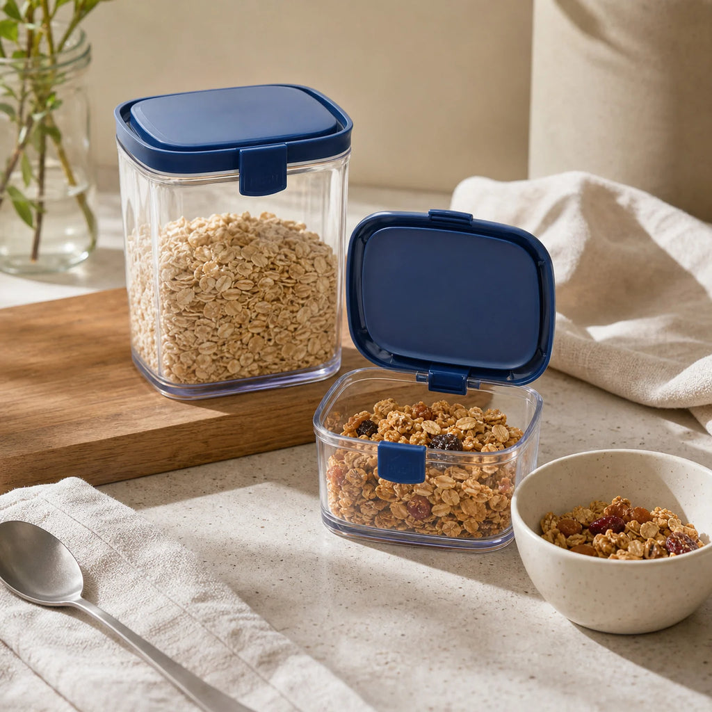Oscar Food Storage Container, Push Lid - lifestyle view