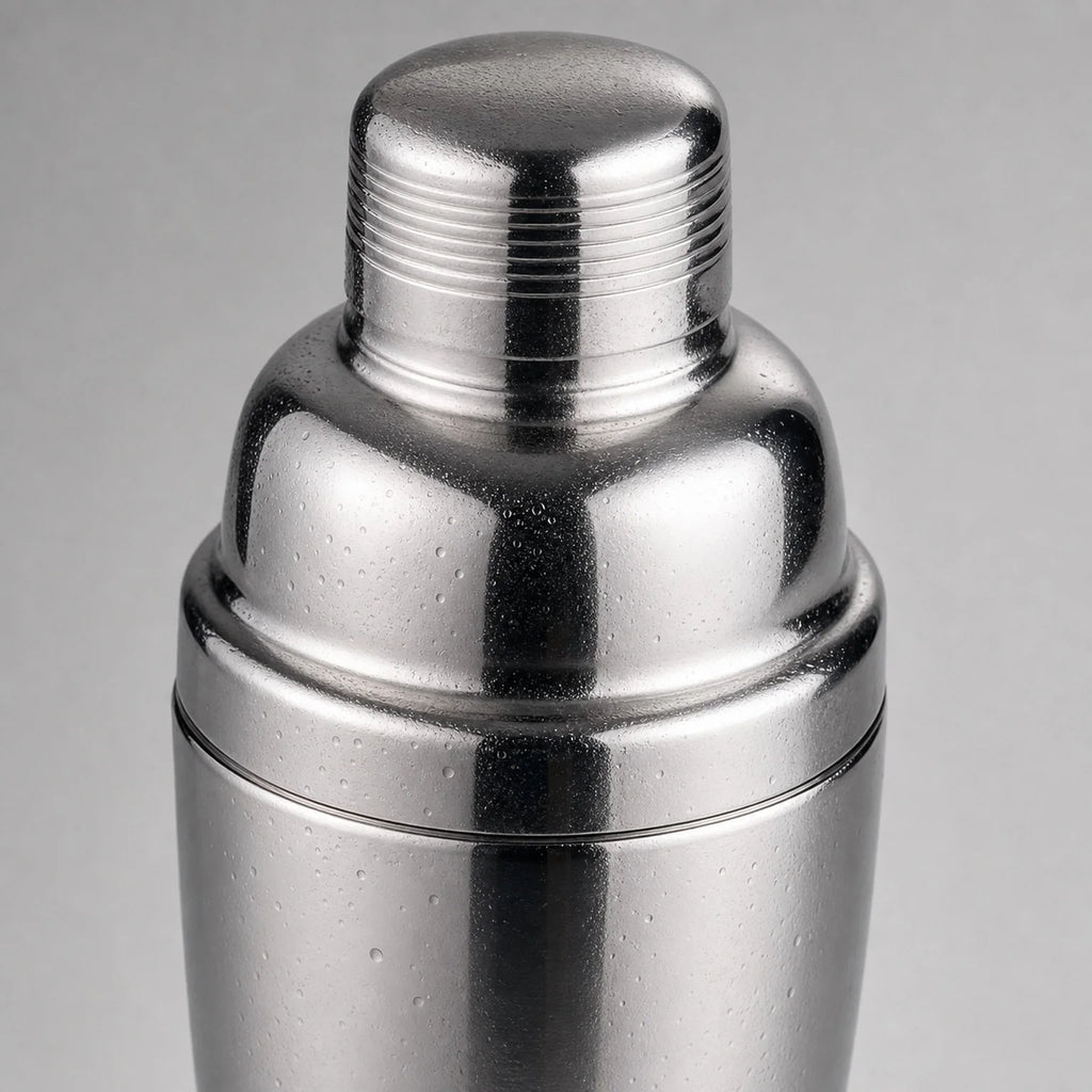 Henri Two-Piece Stainless Steel Cocktail Shaker - detail view