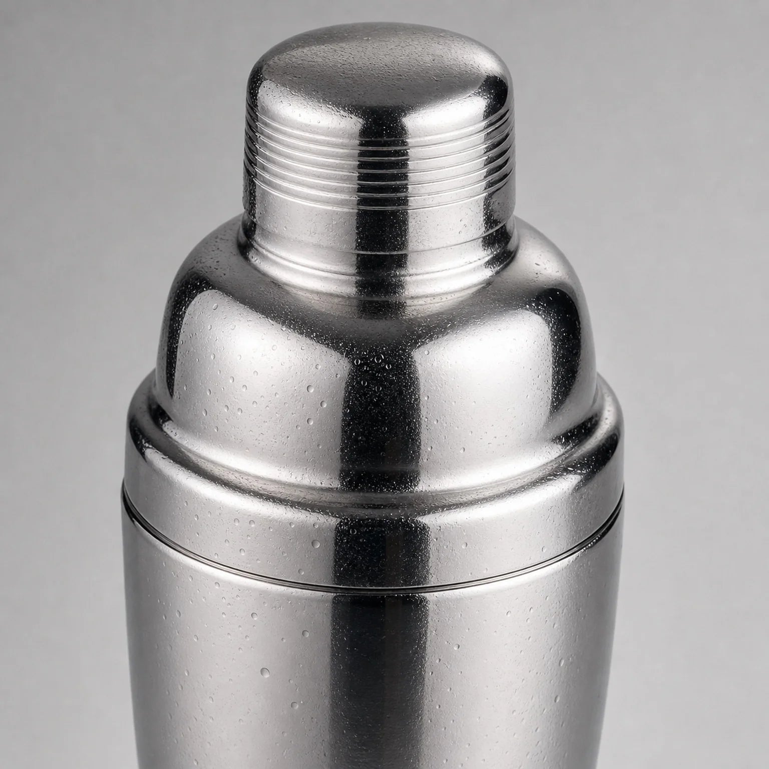 Henri Two-Piece Stainless Steel Cocktail Shaker - detail view