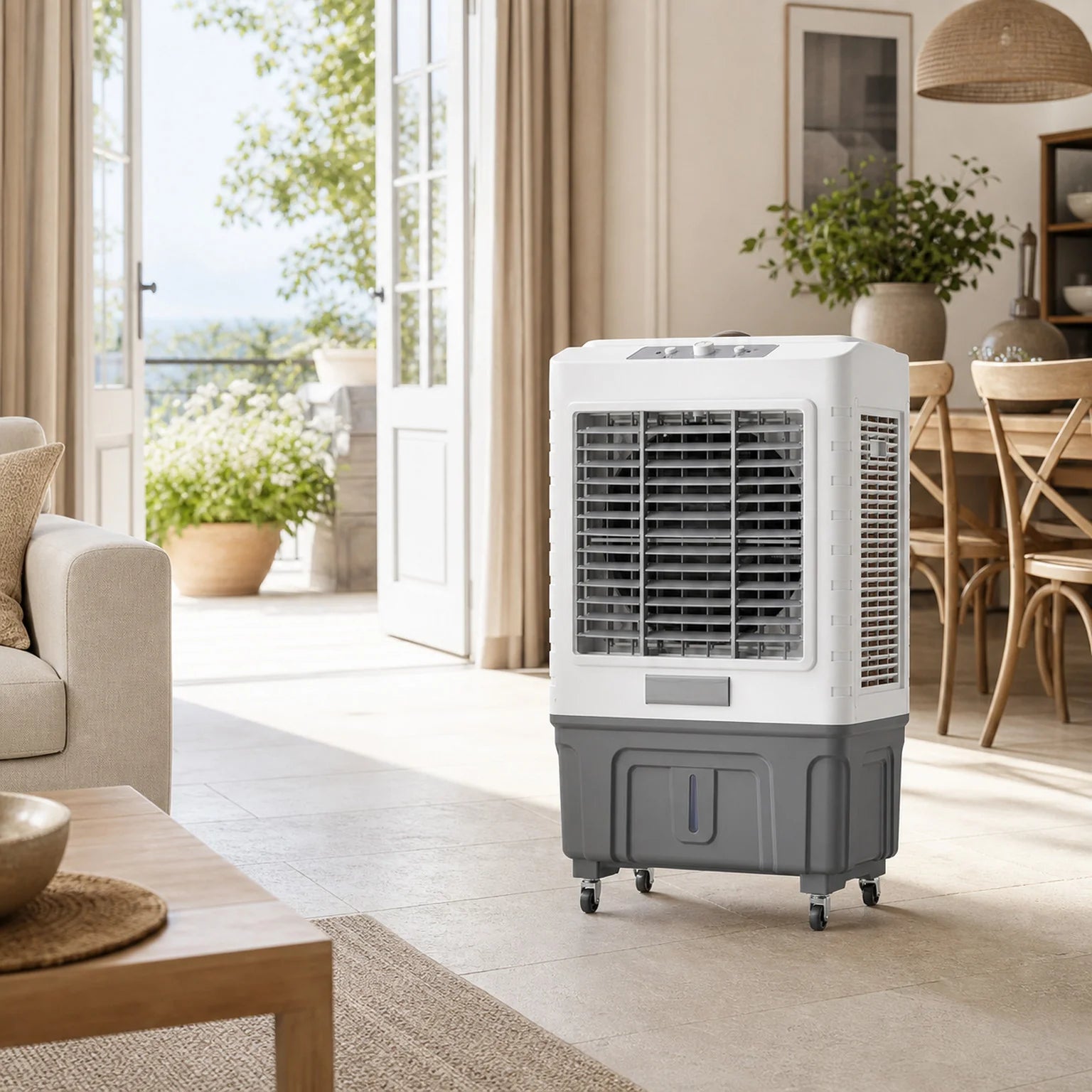 Hugo Portable Evaporative Air Cooler - lifestyle view