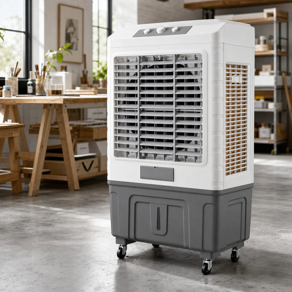 Hugo Portable Evaporative Air Cooler - lifestyle view