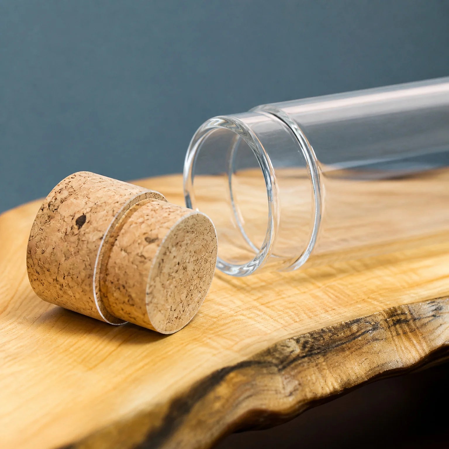 Iris Mini Glass Bottles Including Cork Stoppers - detail view