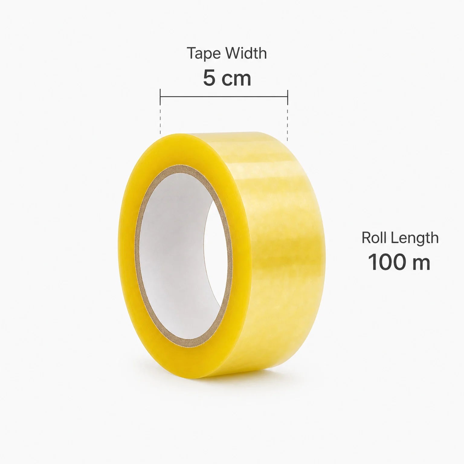 Ivan Carton Packing Tape - dimensions view