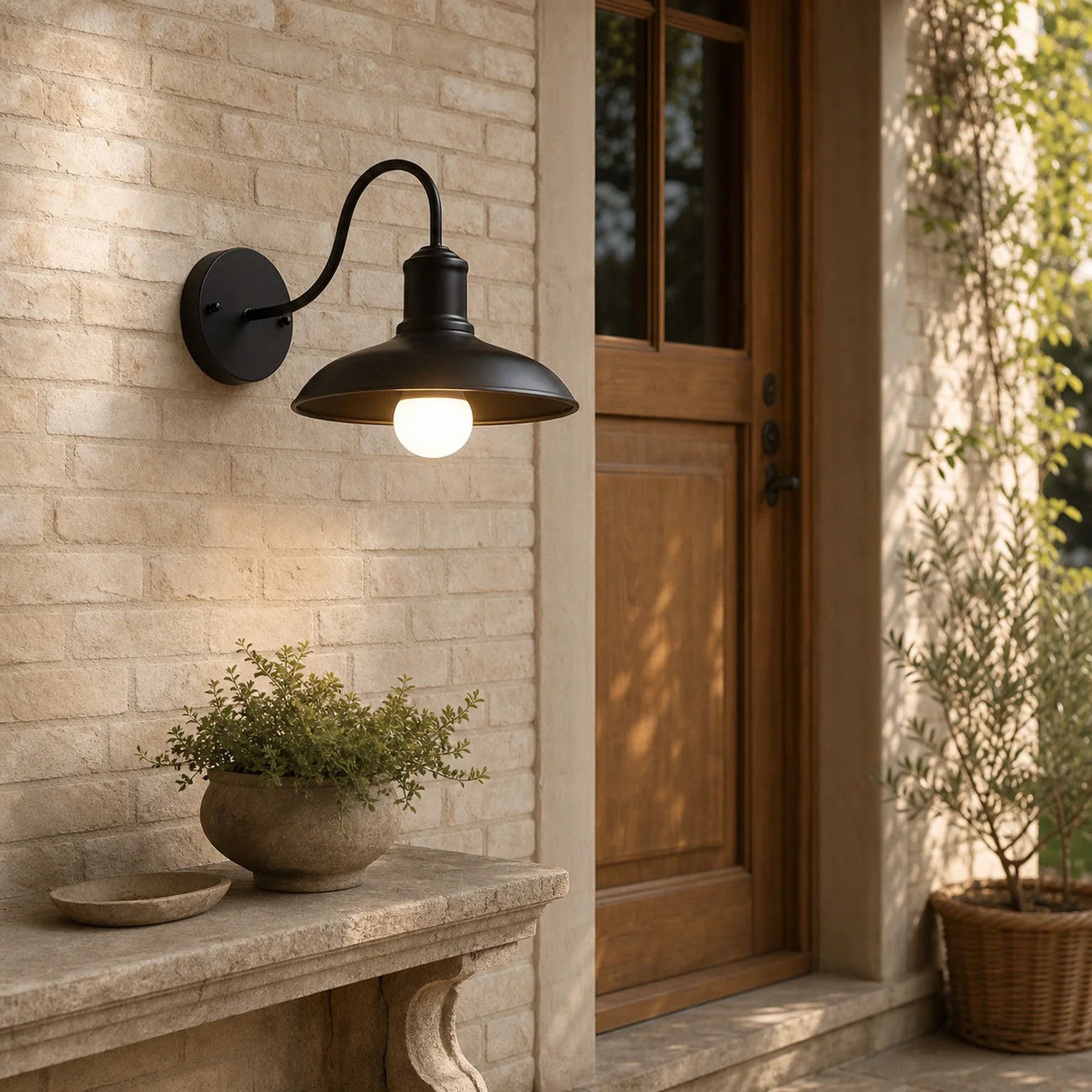 Jules Gooseneck Wall Light - lifestyle view