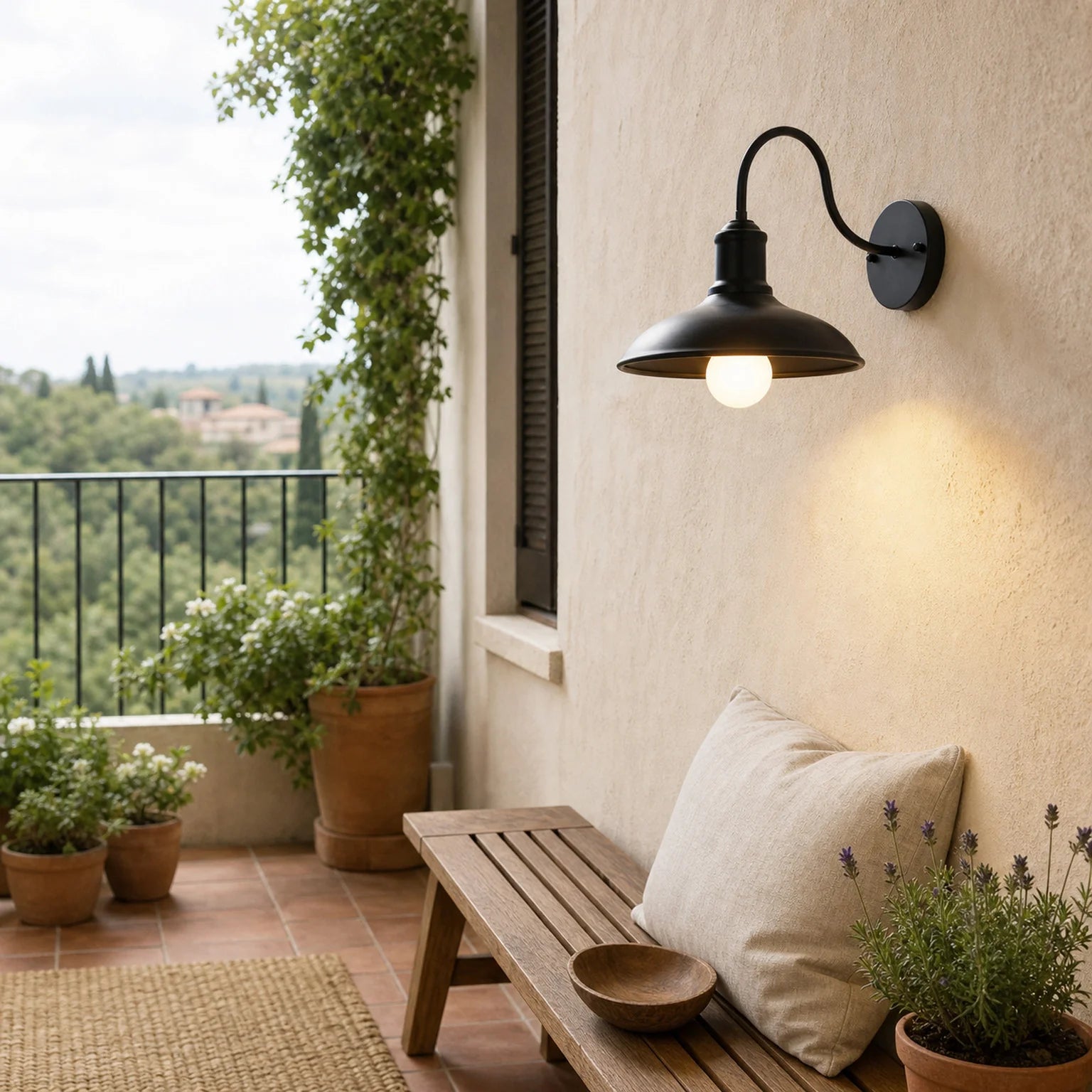 Jules Gooseneck Wall Light - lifestyle view