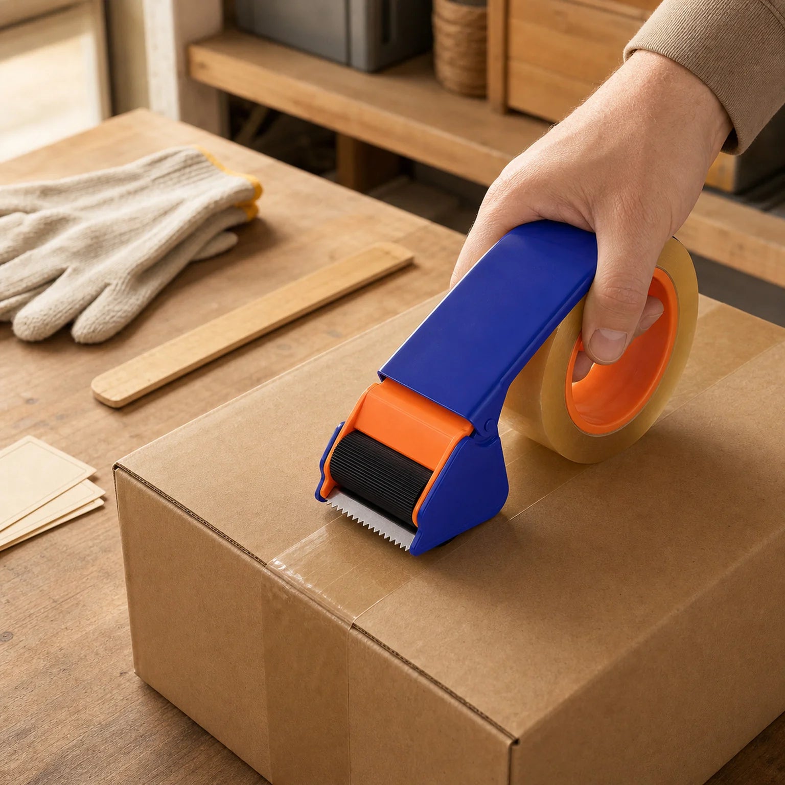 Leon Handheld Packing Tape Dispenser - lifestyle view