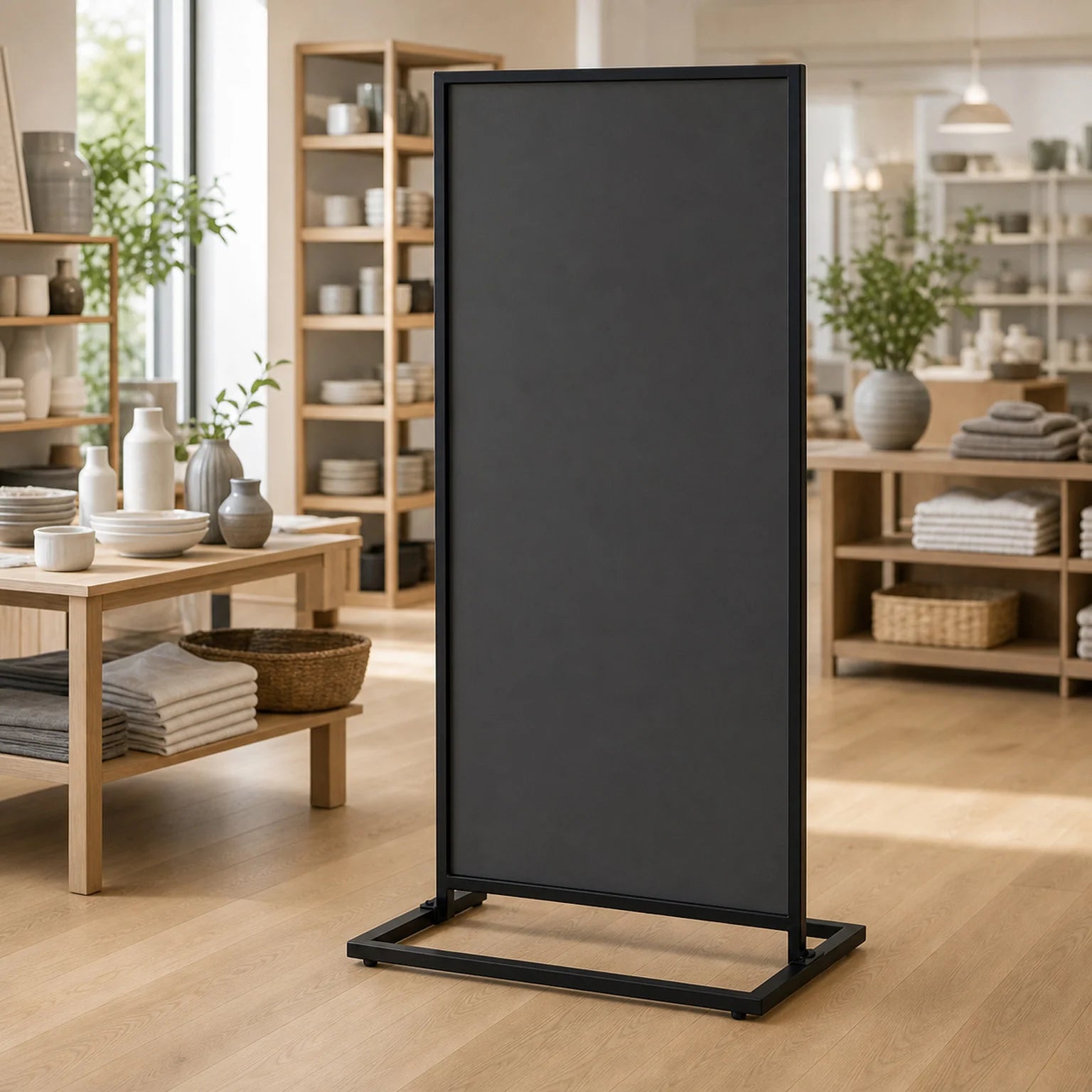 Lucia Freestanding Exhibition Display Stand - lifestyle view
