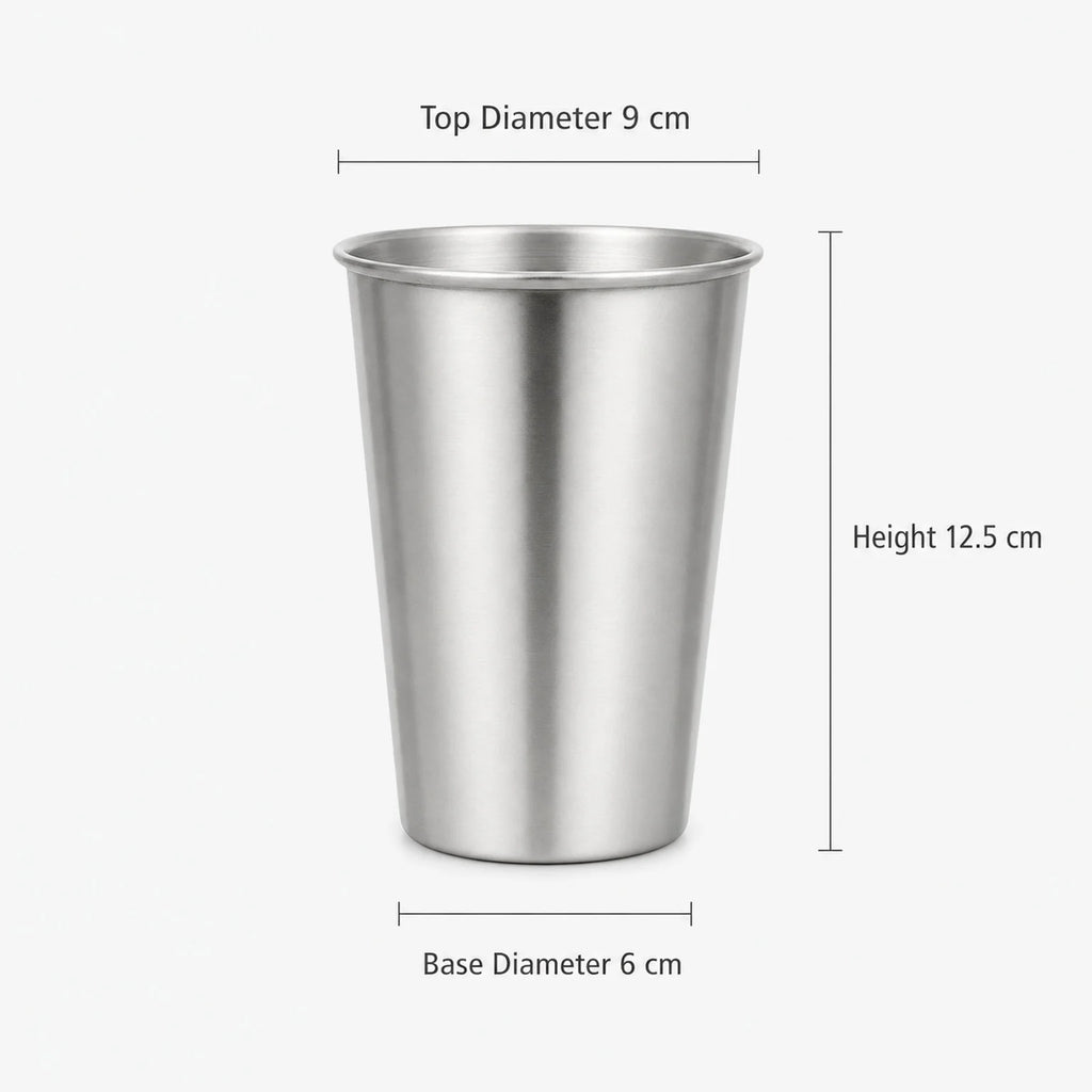 Maia Stainless Steel Coffee Tumbler - dimensions view