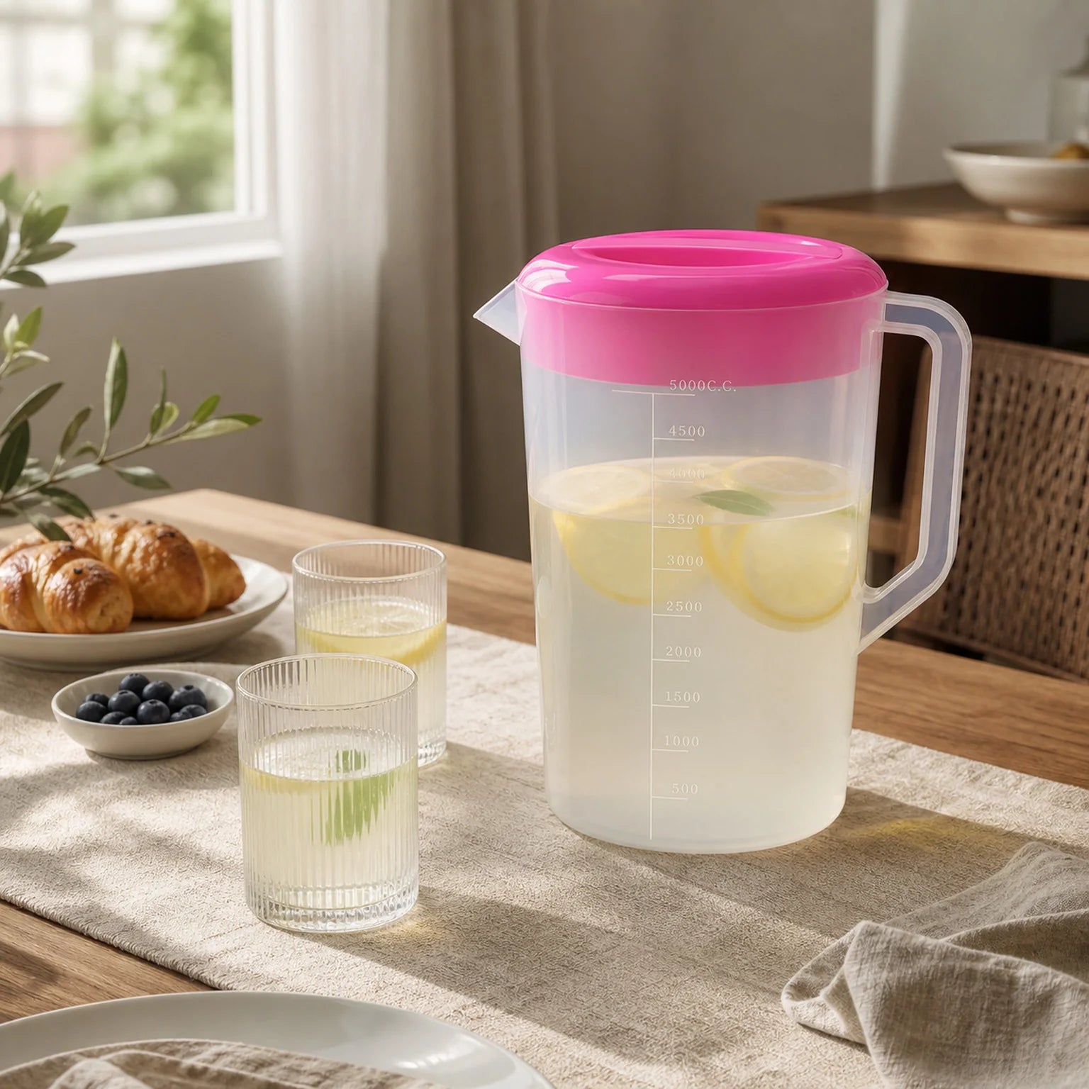 Martin Plastic Water Jug Including Lid - lifestyle view