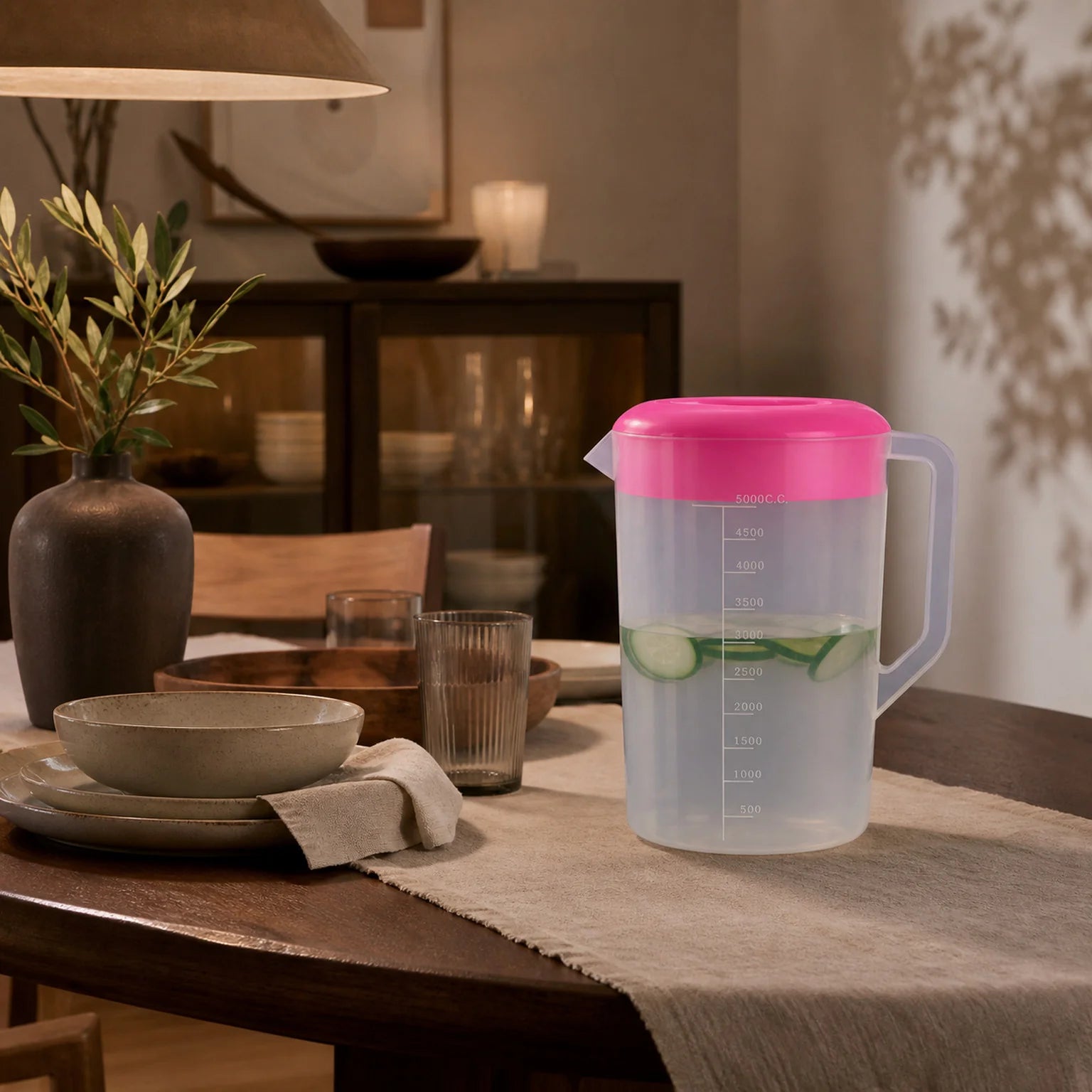 Martin Plastic Water Jug Including Lid - lifestyle view