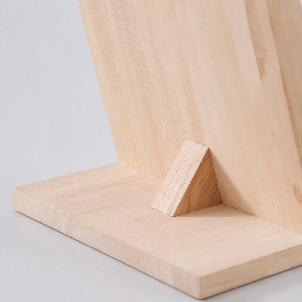 Nico Wooden Tabletop Display Stand - detail view