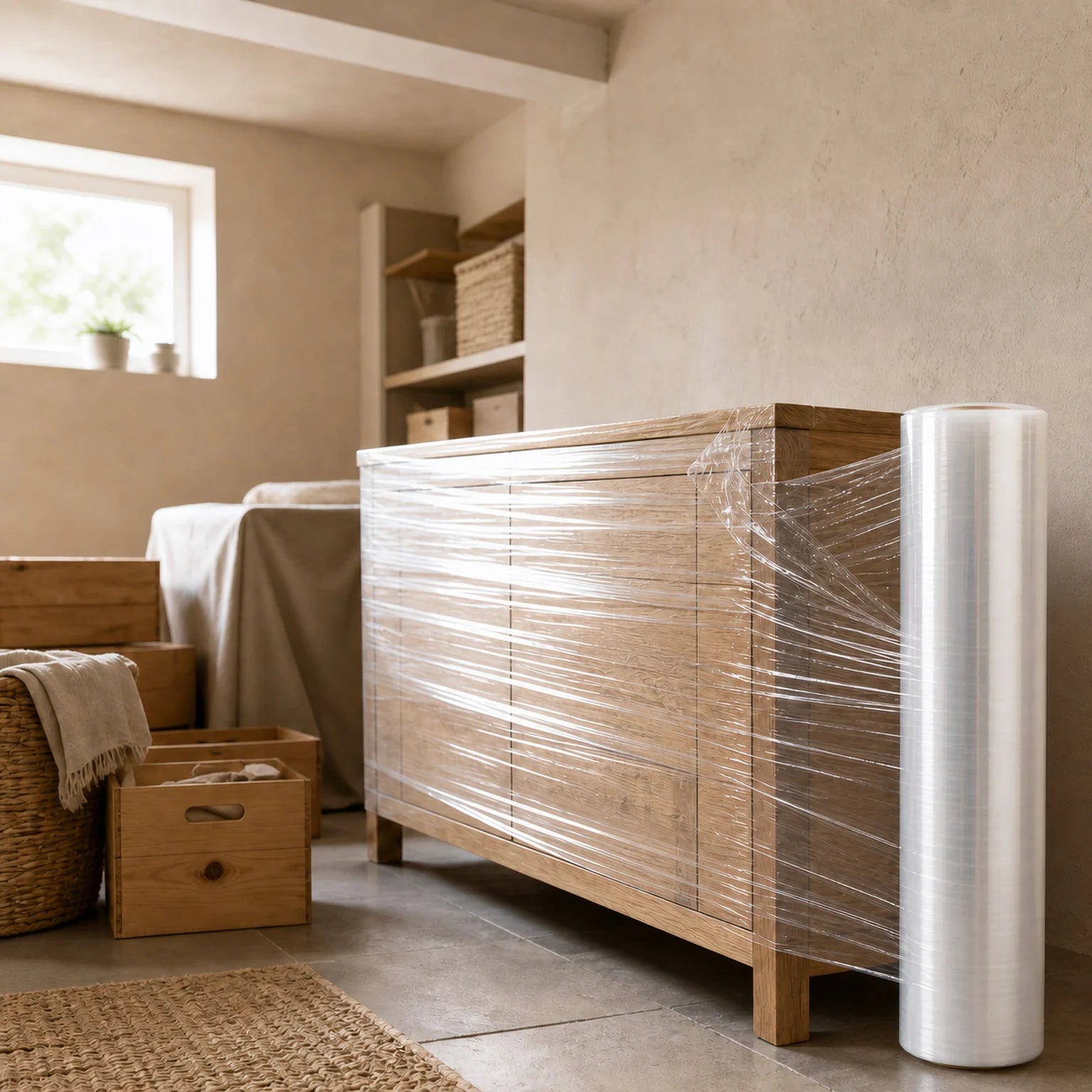 Noel Pallet Stretch Wrap - lifestyle view