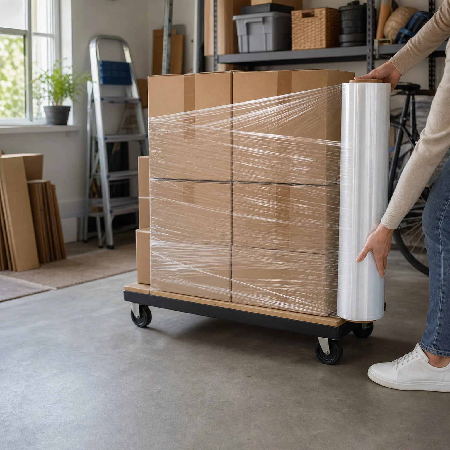Noel Pallet Stretch Wrap - lifestyle view
