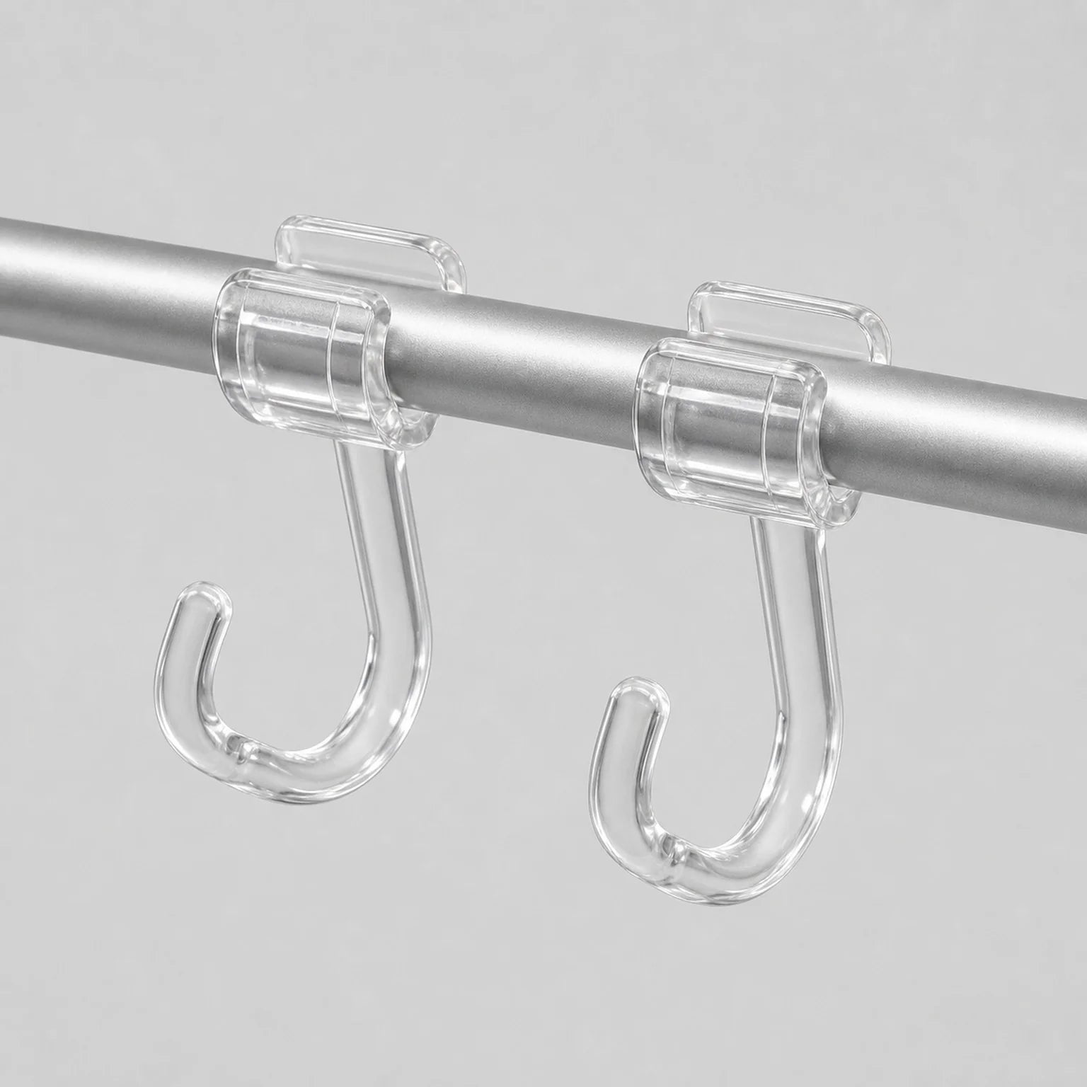 Rosa Display Cabinet Rail Including Sliding Hooks - detail view