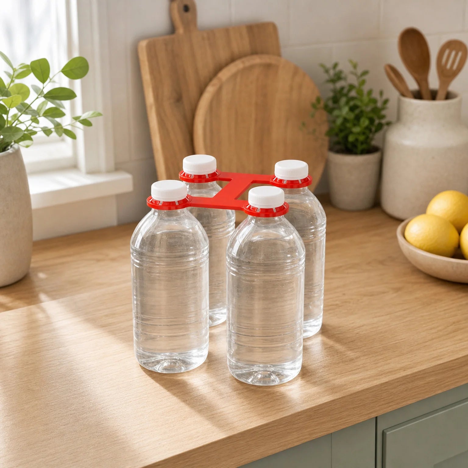 Ruben Four-Bottle Carrier Clip - lifestyle view