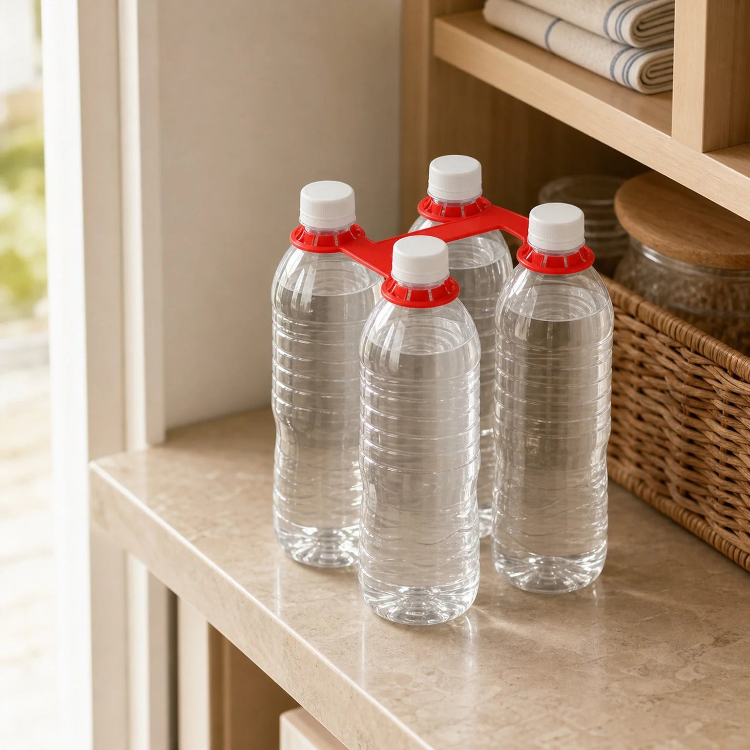Ruben Four-Bottle Carrier Clip - lifestyle view