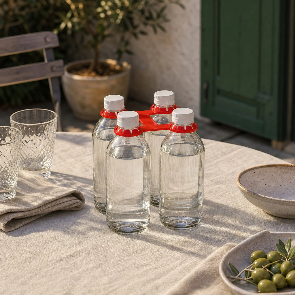 Ruben Four-Bottle Carrier Clip - lifestyle view