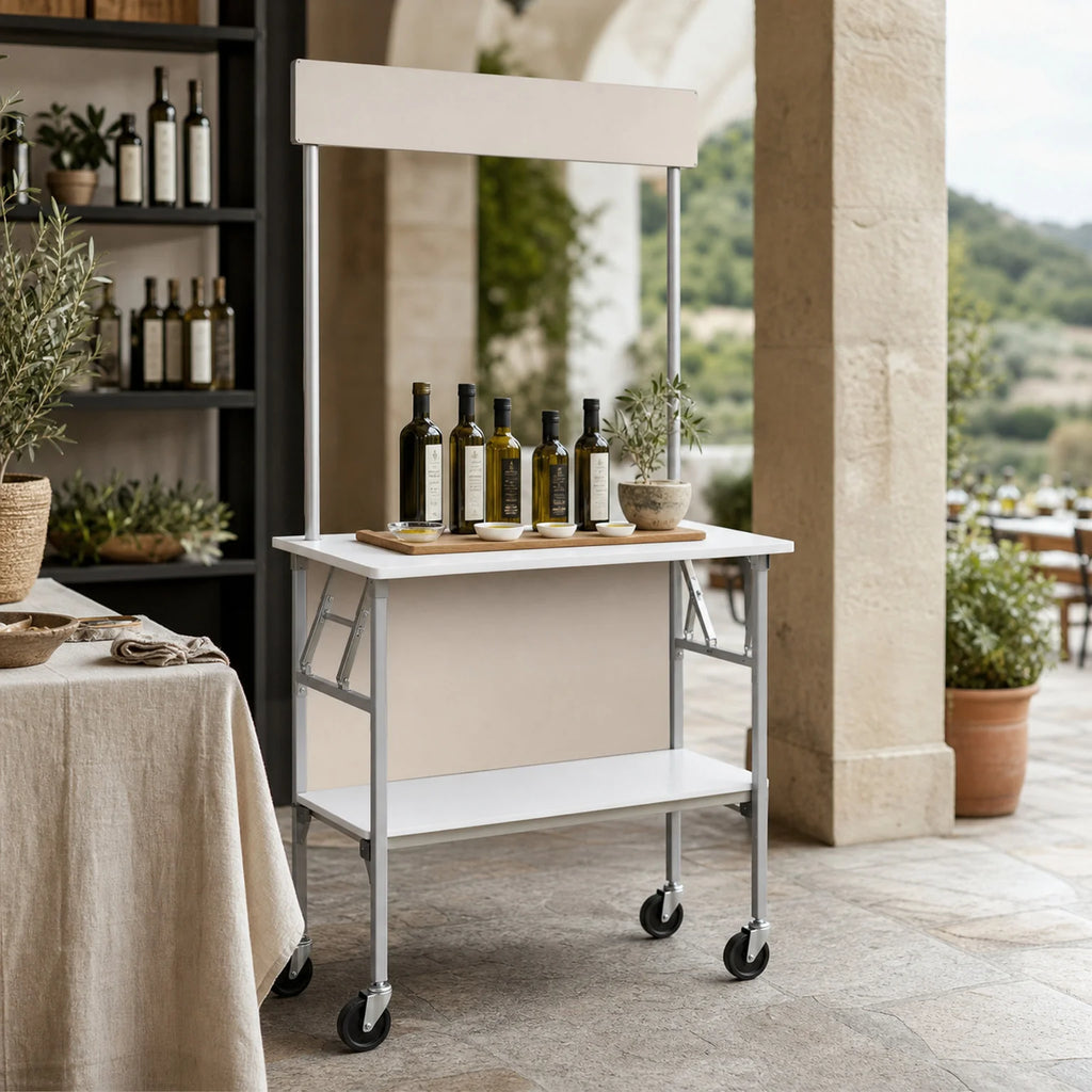 Sofia Folding Promotional Tasting Table - lifestyle view