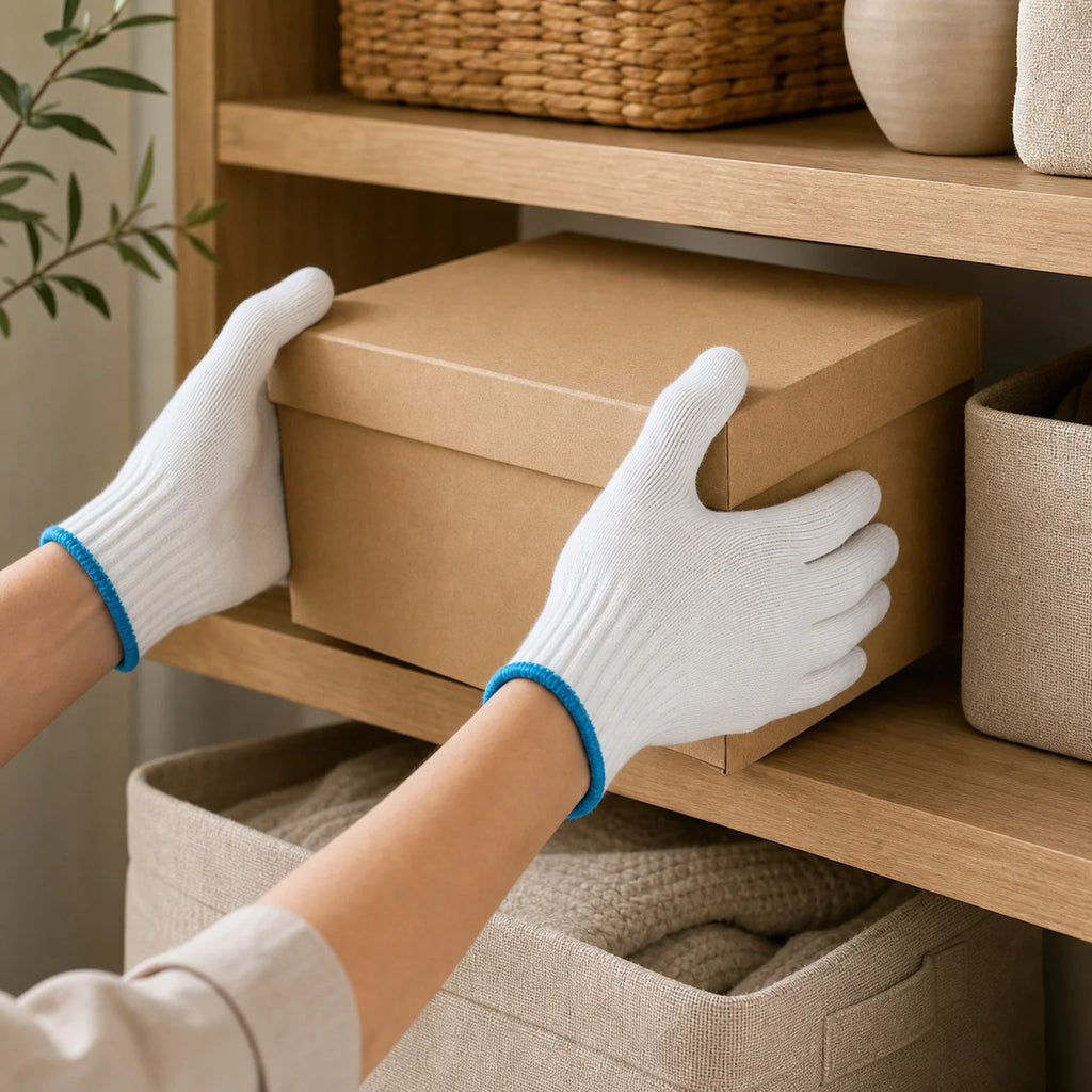Stefan Knitted Work Gloves - lifestyle view