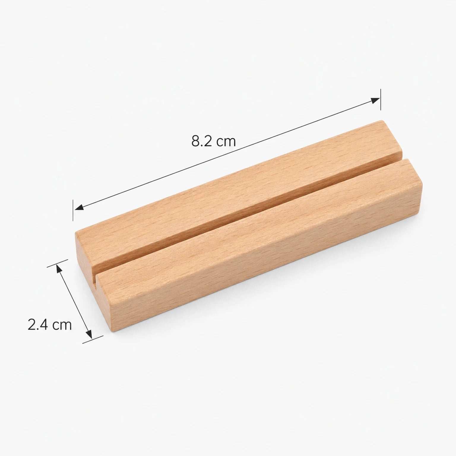 Tomas Wooden Postcard Display Stand - dimensions view