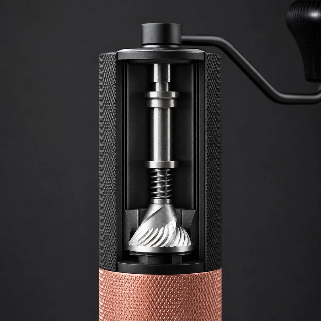 Victor Manual Coffee Grinder Including Cleaning Brush - detail view