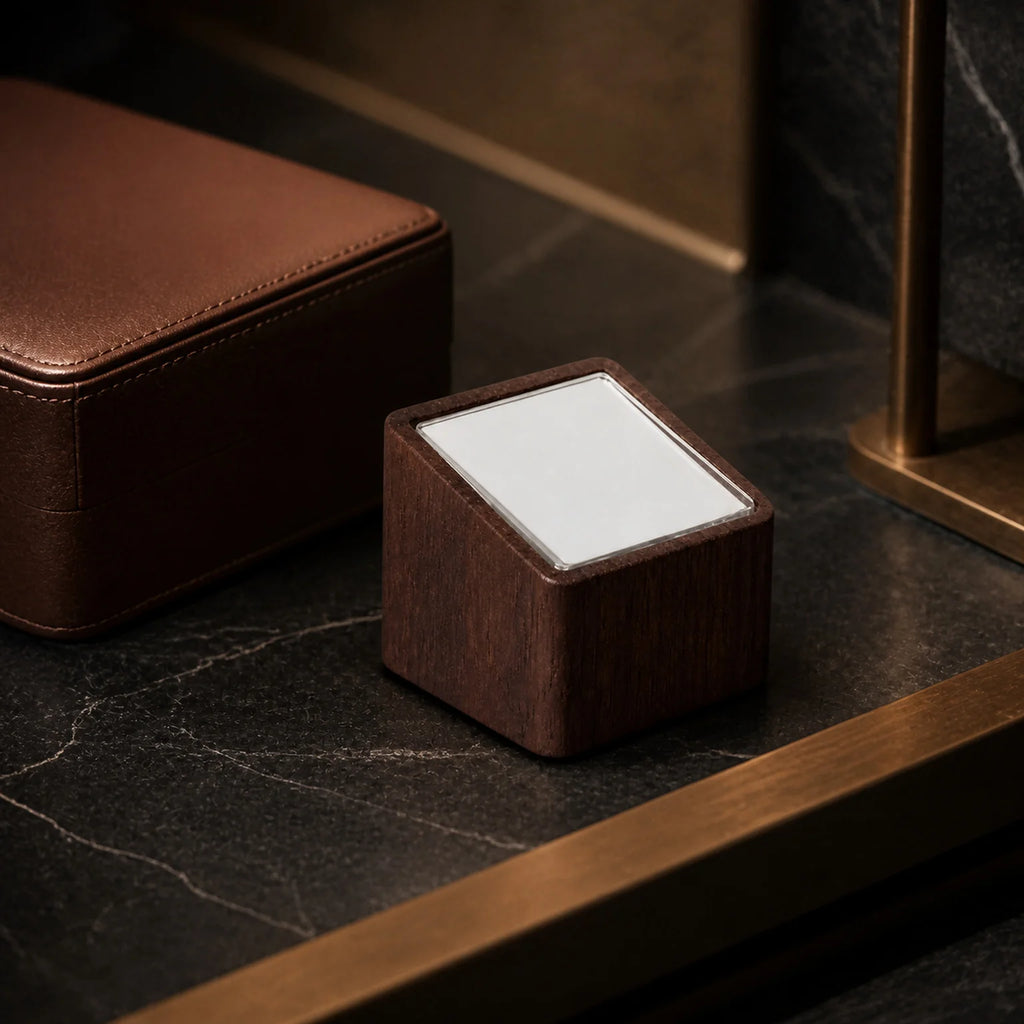 Marco Square Wooden Price Tag Holder - lifestyle view