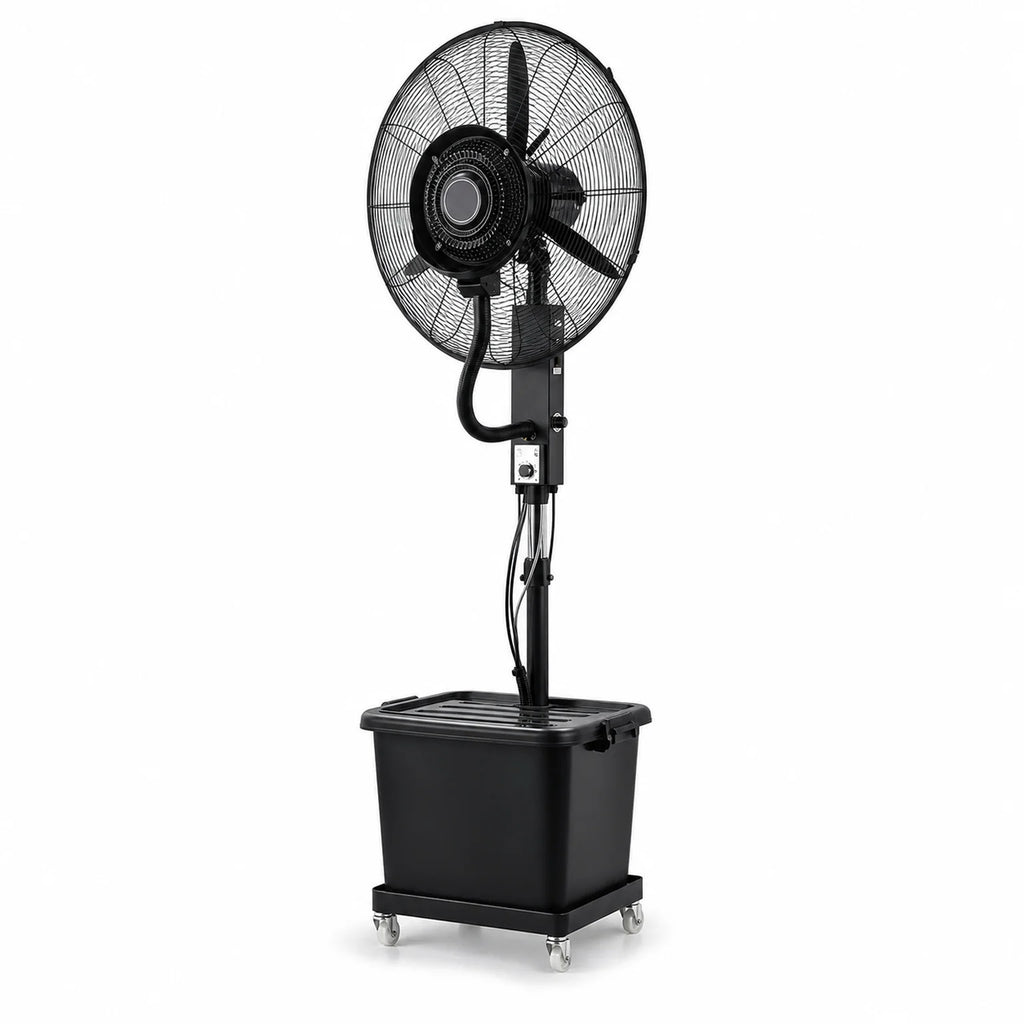 Zoe Commercial Pedestal Misting Fan - main view
