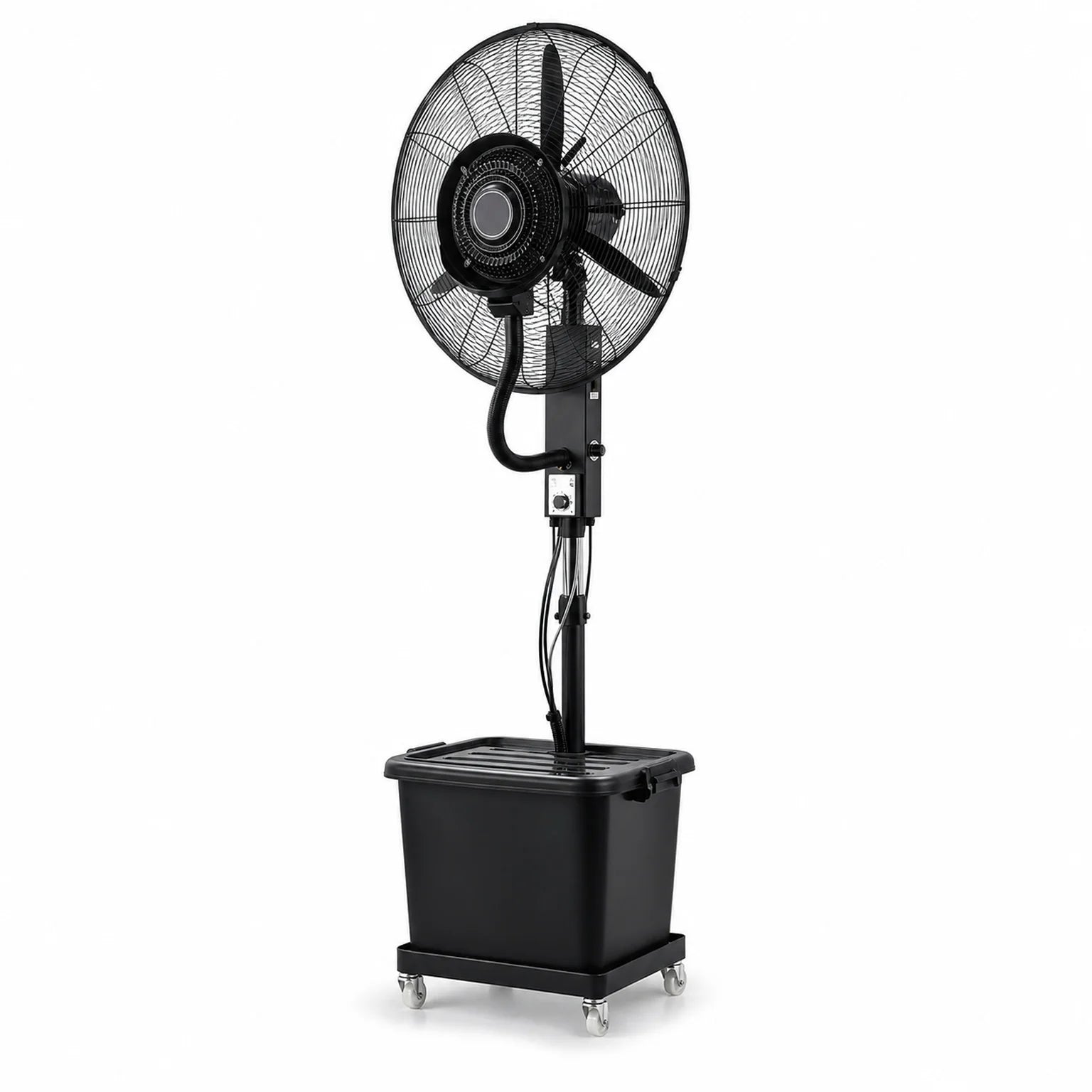Zoe Commercial Pedestal Misting Fan - main view